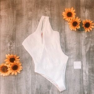 White swimsuit